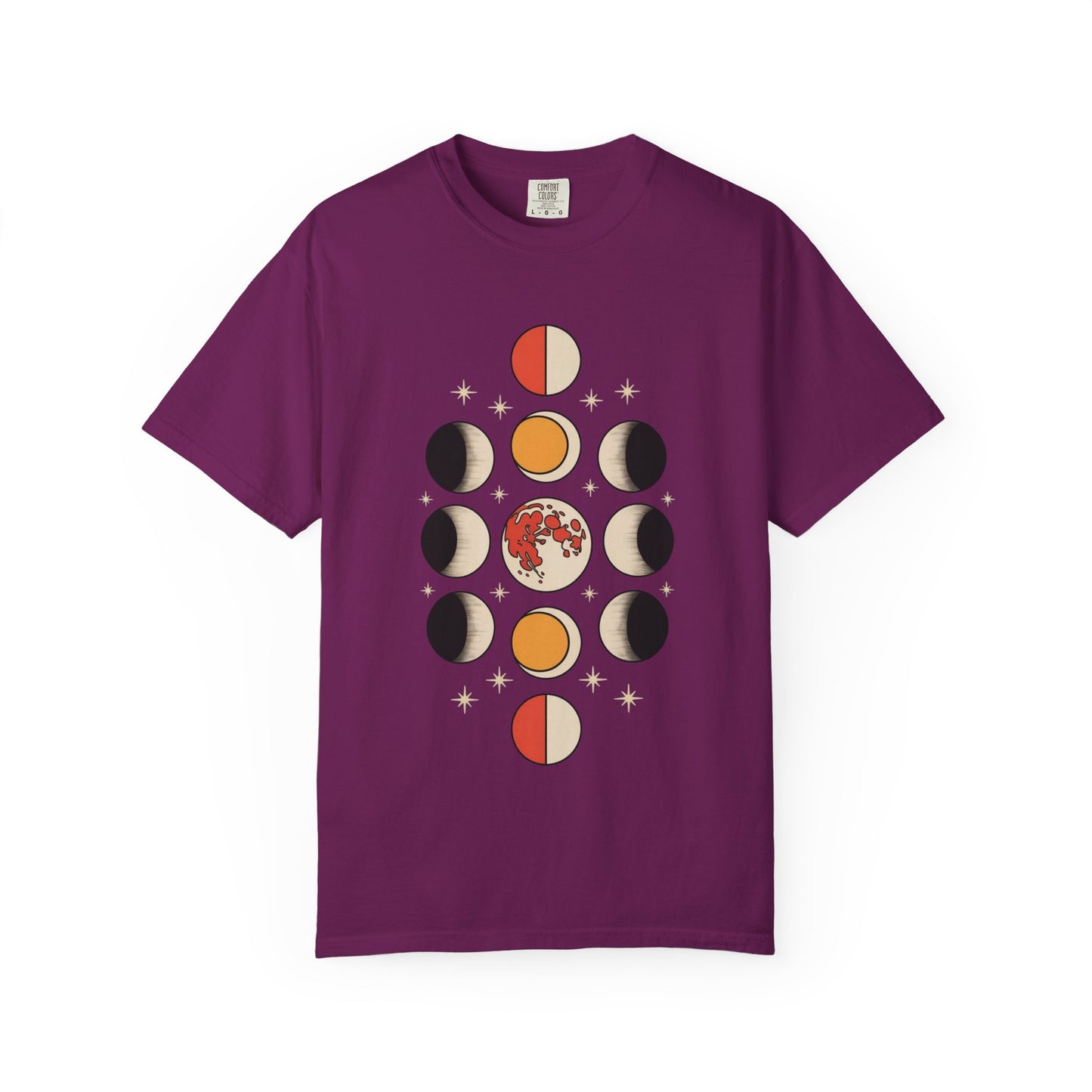 Lunar Phases Tee – Vintage Moon Cycle Graphic Shirt