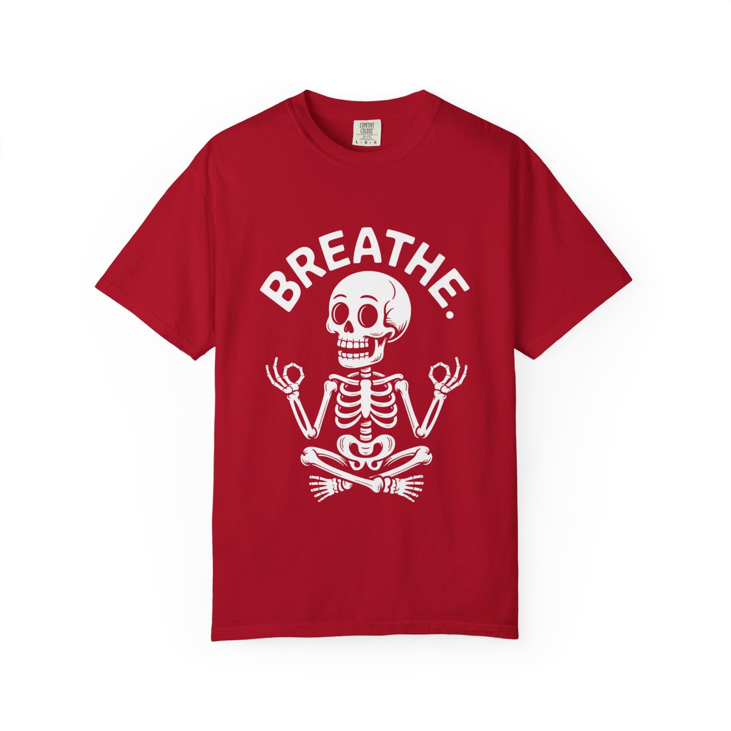 Breathe Skeleton Yoga Tee – Meditating Bones Shirt