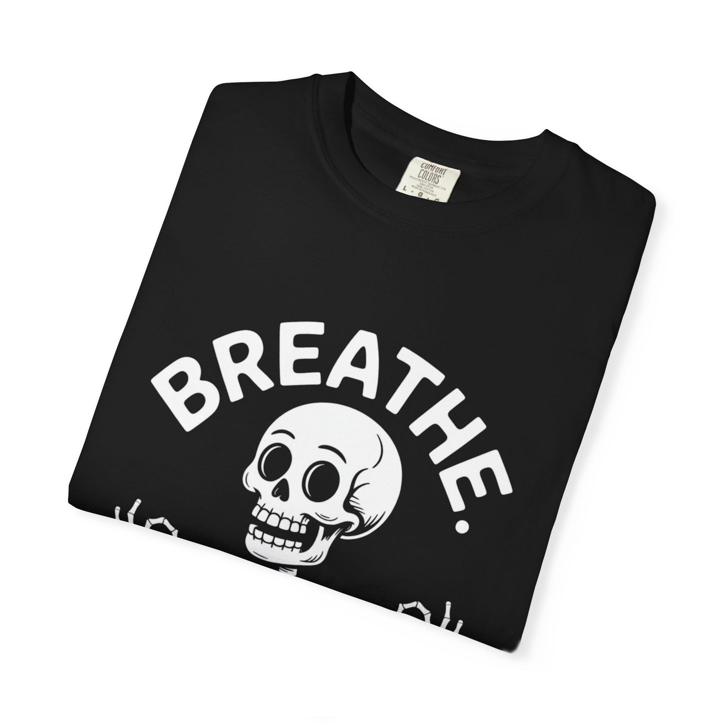 Breathe Skeleton Yoga Tee – Meditating Bones Shirt