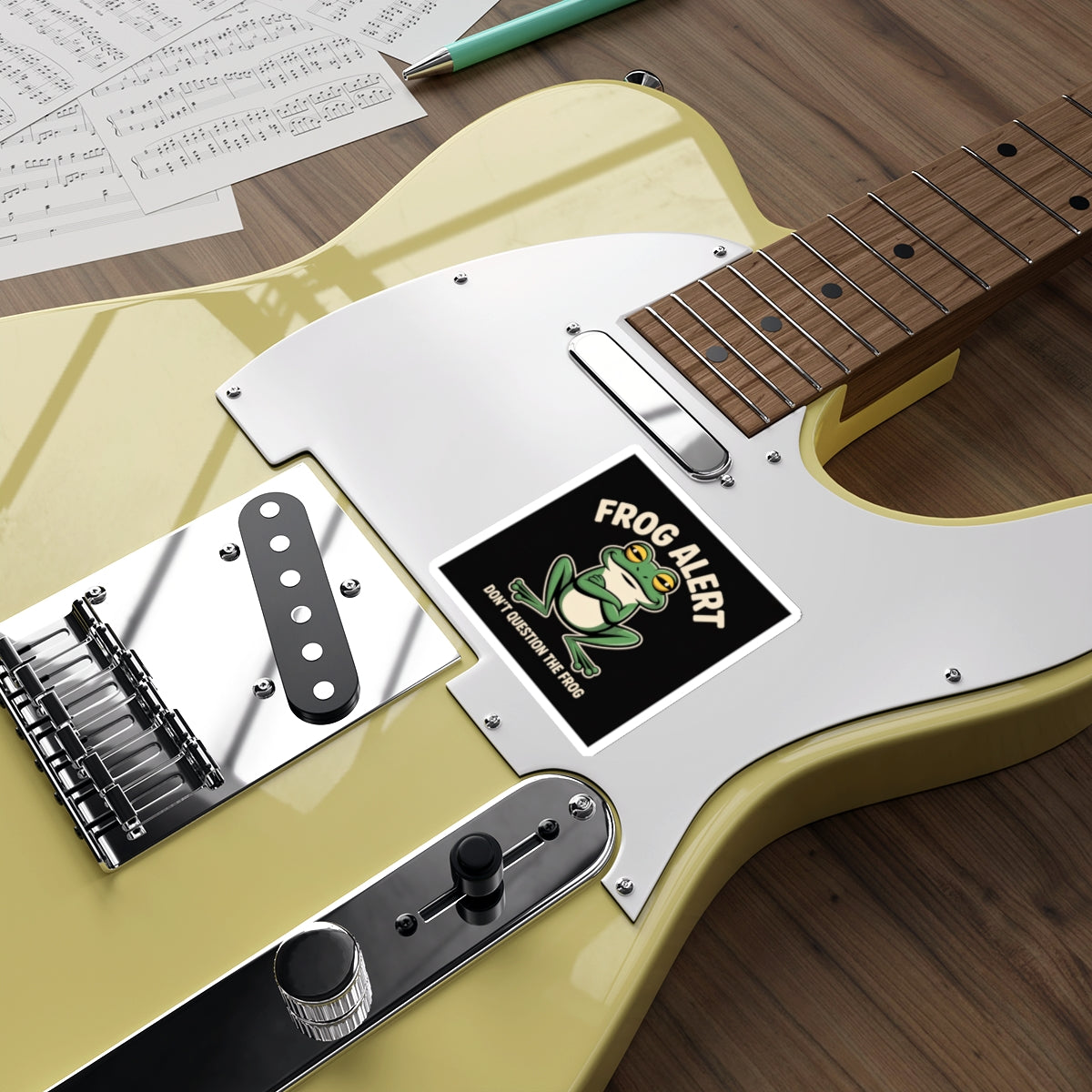 Frog Alert Sticker – Die-Cut Vinyl Sticker