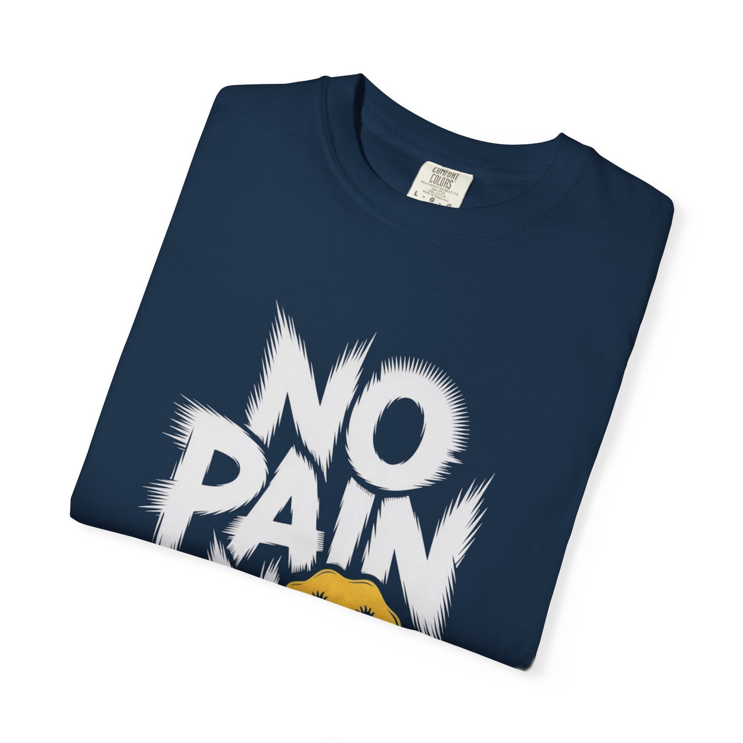 No Pain No Gain Tee – Bold Smiley Face Workout Shirt