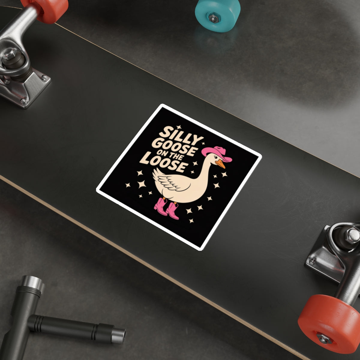 Silly Goose on the Loose Sticker – Die-Cut Vinyl Sticker