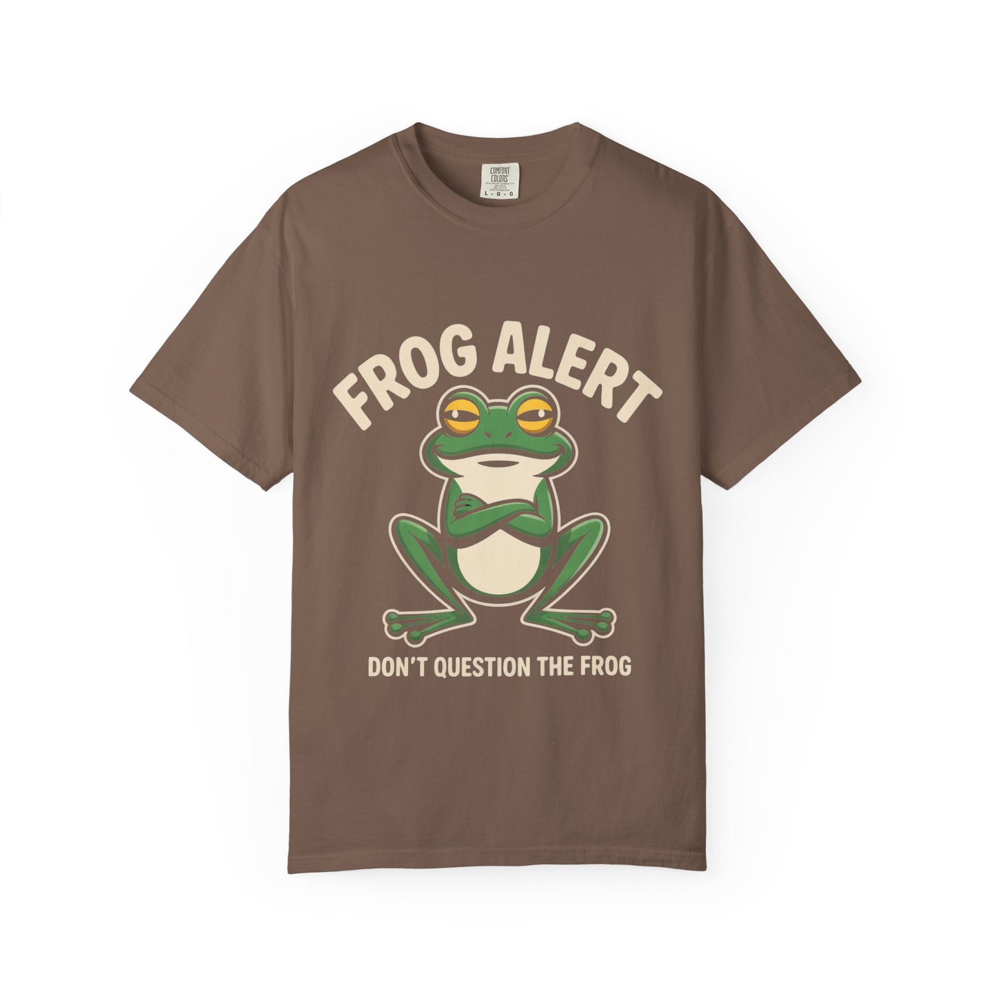 Frog Alert Tee – Funny Amphibian Graphic Comfort Colors T-Shirt