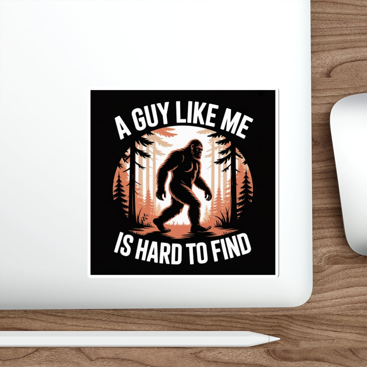 Bigfoot in the Woods Sticker – Die-Cut Vinyl Sticker