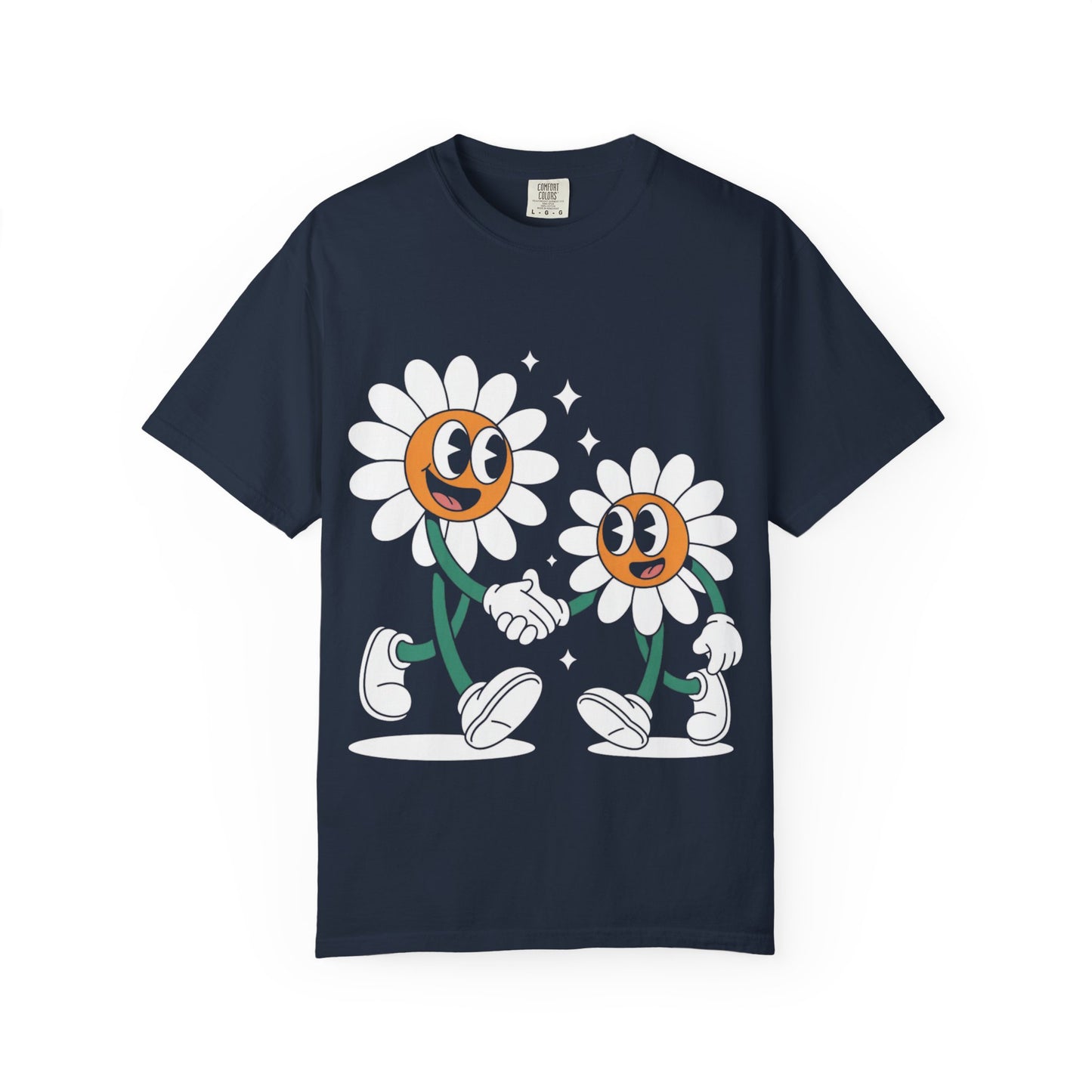 Flower Friends Tee – Retro Cartoon Daisy T-Shirt