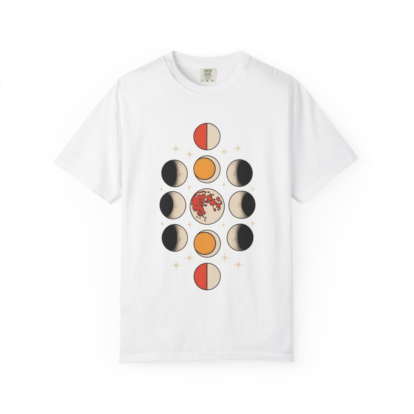 Lunar Phases Tee – Vintage Moon Cycle Graphic Shirt