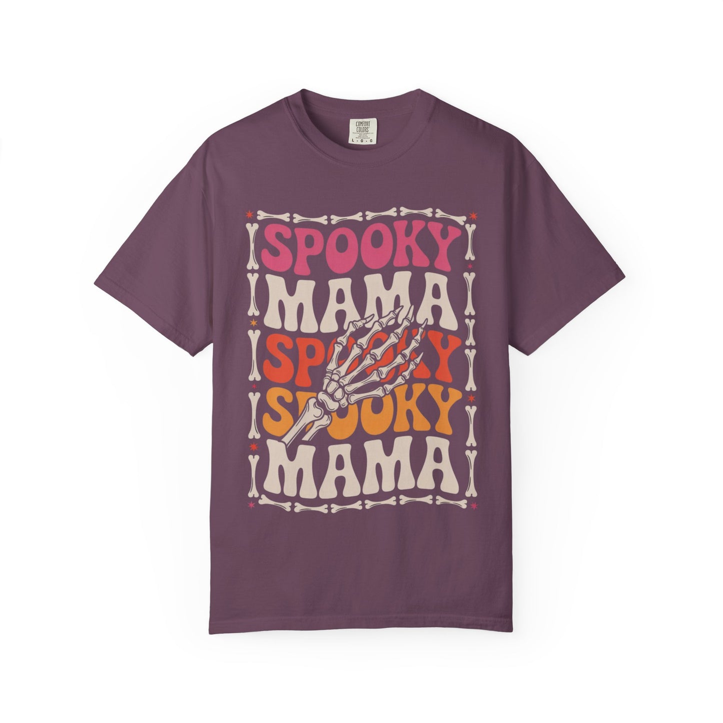 Spooky Mama Tee – Retro Halloween Skeleton Shirt