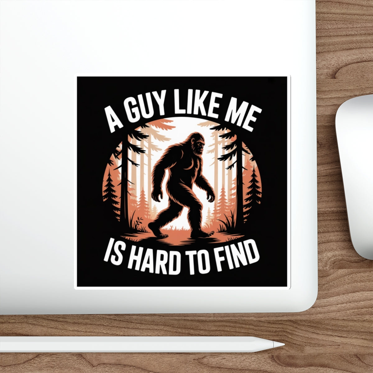 Bigfoot in the Woods Sticker – Die-Cut Vinyl Sticker
