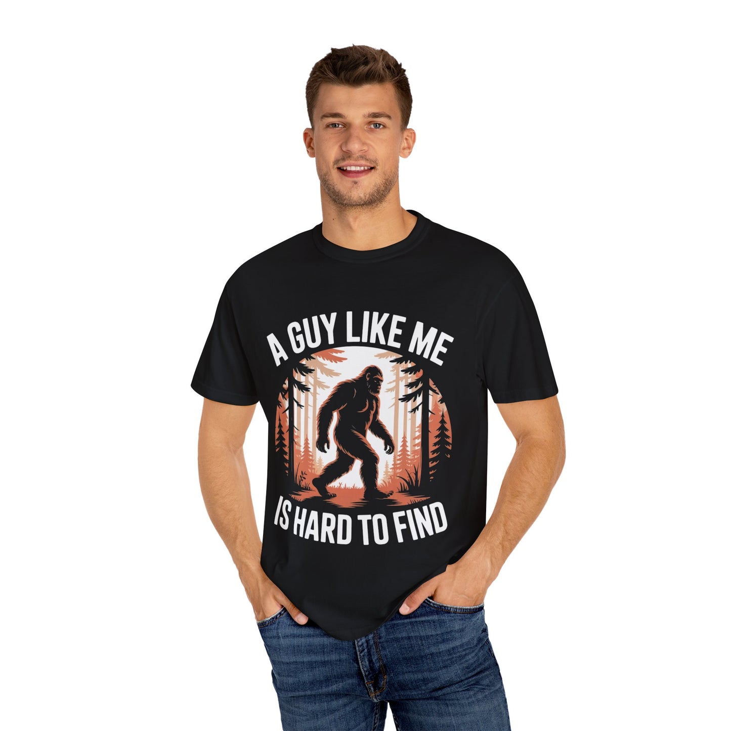 Bigfoot in the Woods Tee – Funny Sasquatch Dating Shirt