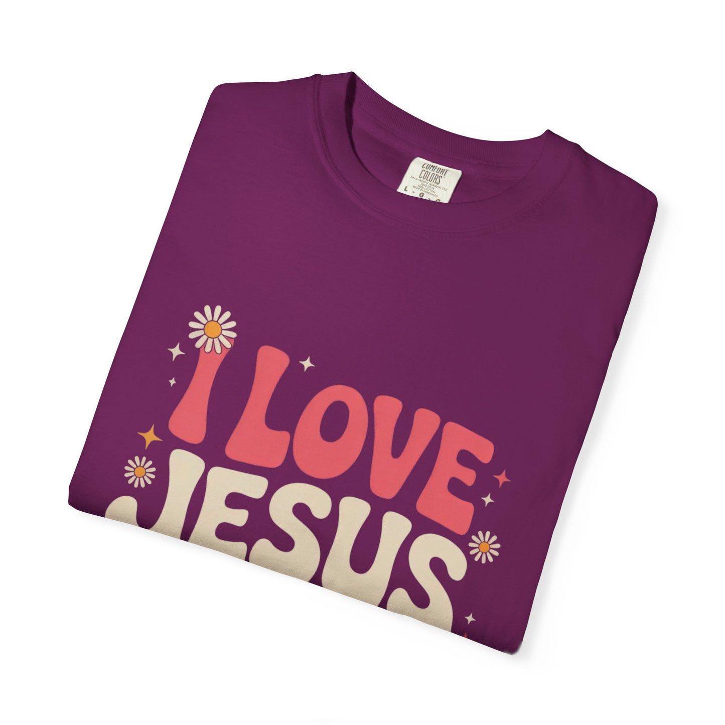 I Love Jesus & Pickles Tee – Faith Meets Flavor Comfort Colors T-Shirt