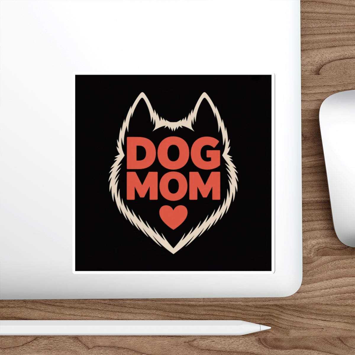 Dog Mom Heart Sticker – Die-Cut Vinyl Sticker
