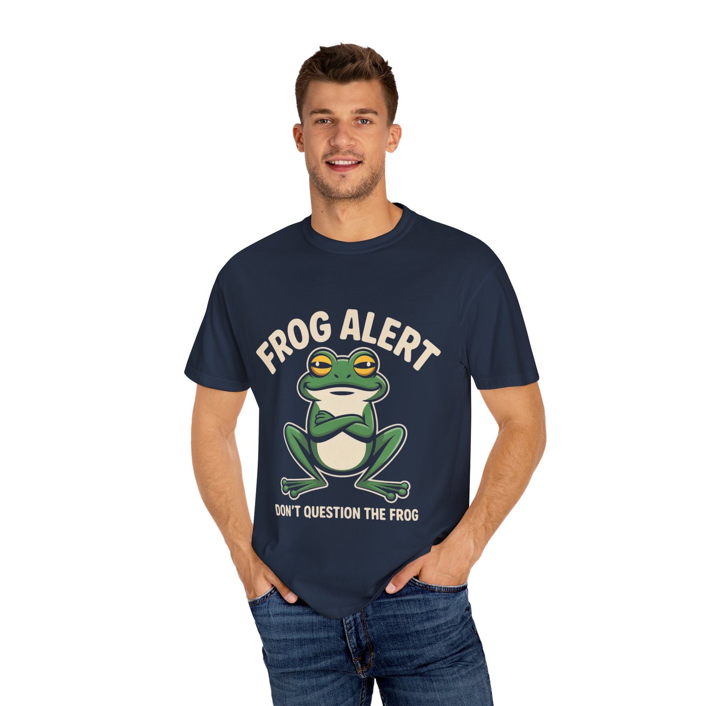 Frog Alert Tee – Funny Amphibian Graphic Comfort Colors T-Shirt