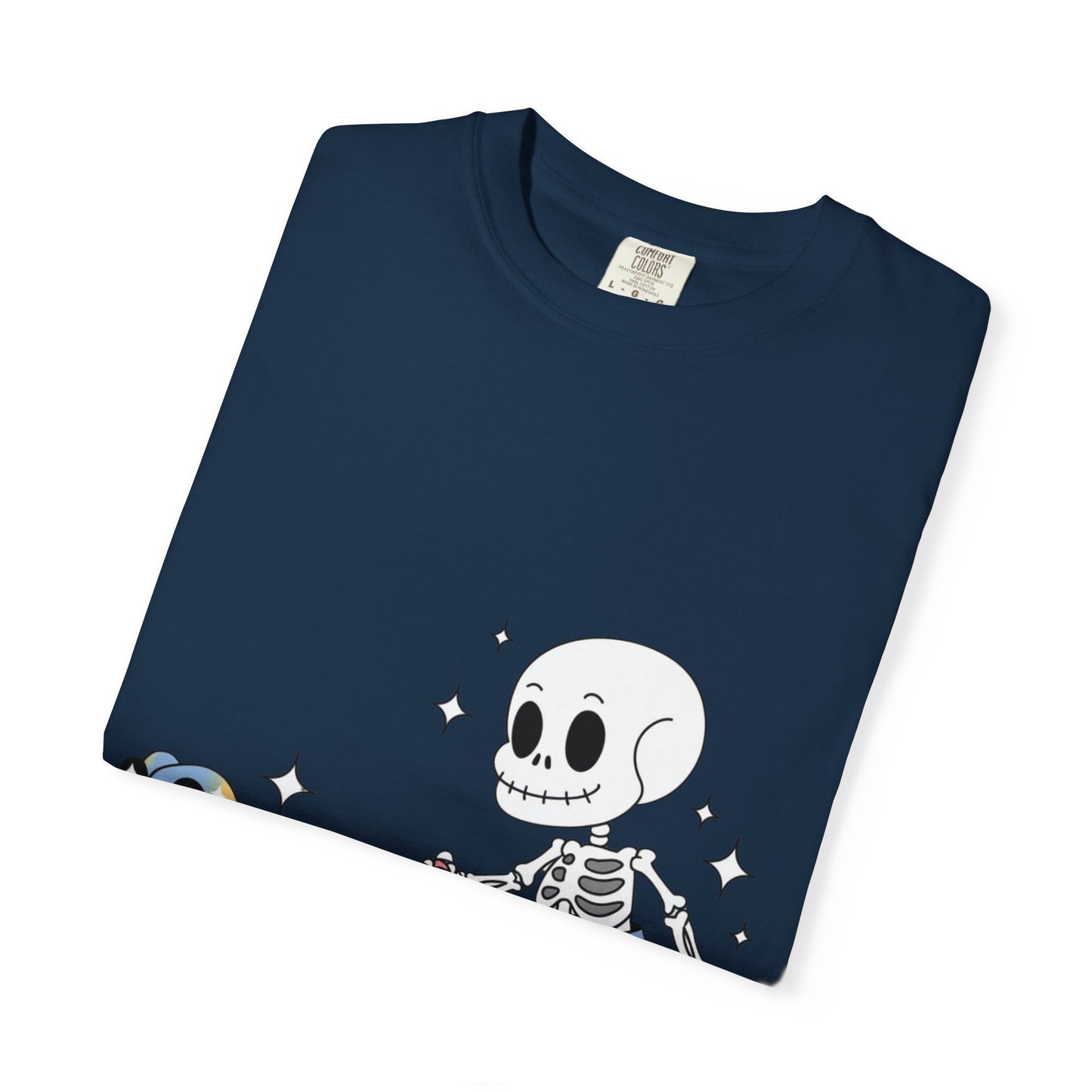 Dino Walk Tee – Skeleton Walking Rainbow Dinosaur Shirt