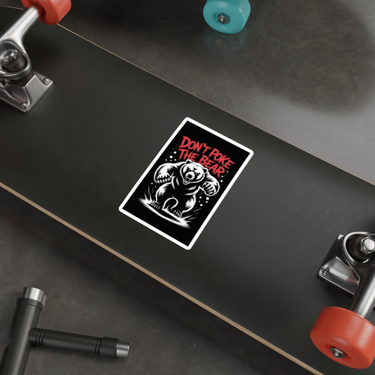 Don’t Poke the Bear Sticker – Die-Cut Vinyl Sticker