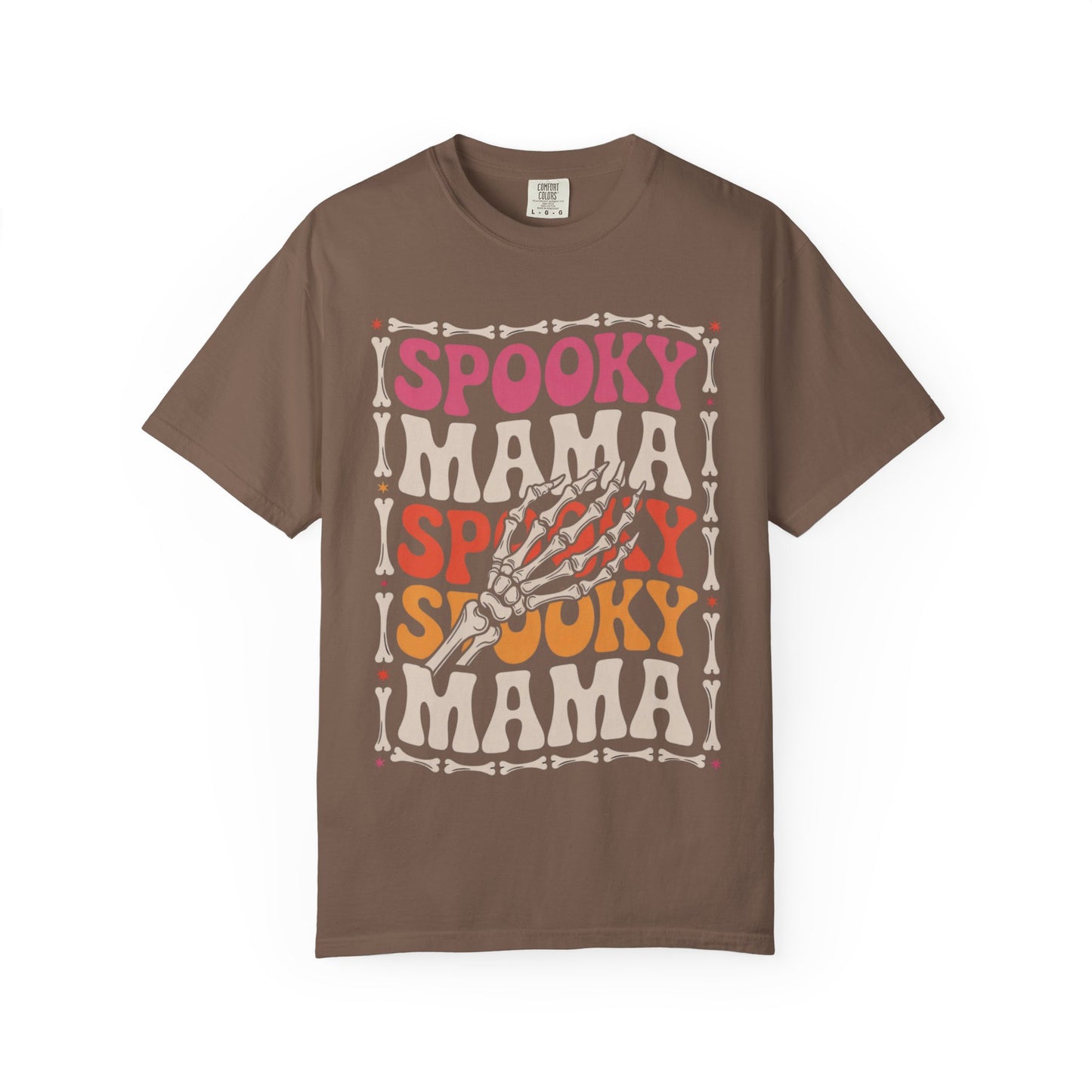 Spooky Mama Tee – Retro Halloween Skeleton Shirt