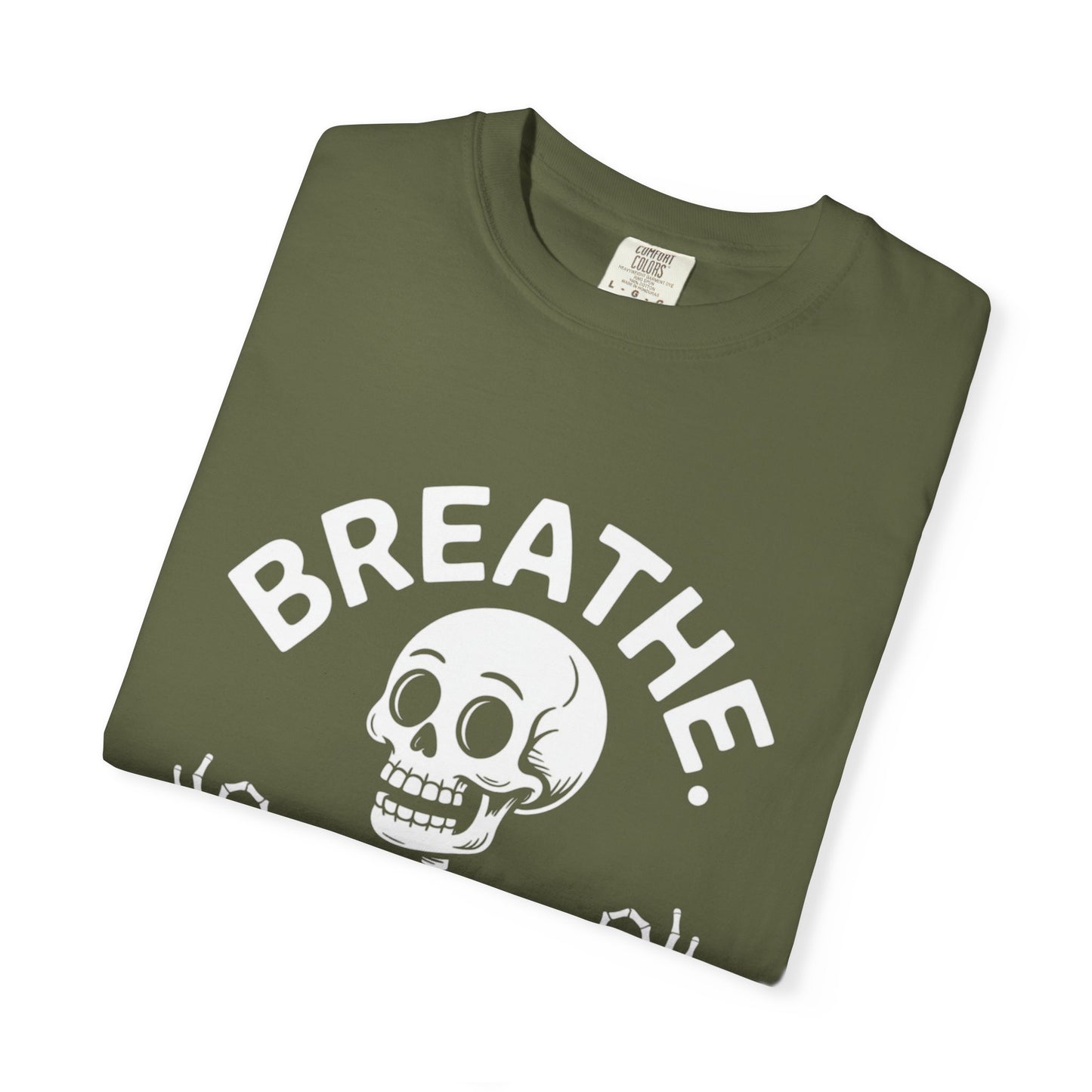 Breathe Skeleton Yoga Tee – Meditating Bones Shirt