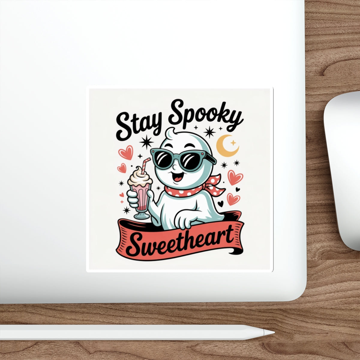 Stay Spooky Sweetheart Sticker – Die-Cut Vinyl Sticker
