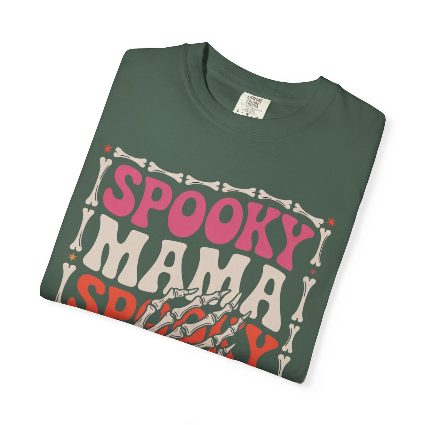 Spooky Mama Tee – Retro Halloween Skeleton Shirt