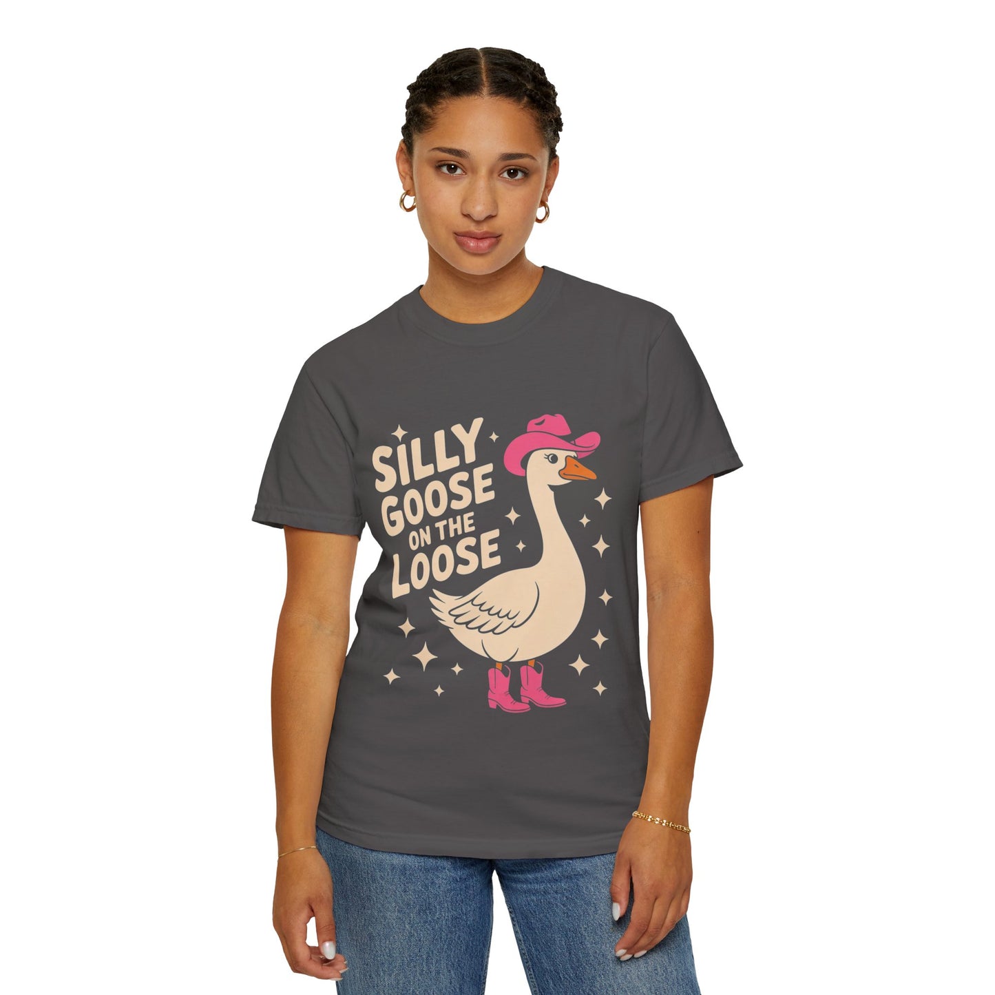 Silly Goose on the Loose Tee – Funny Cowboy Comfort Colors T-Shirt
