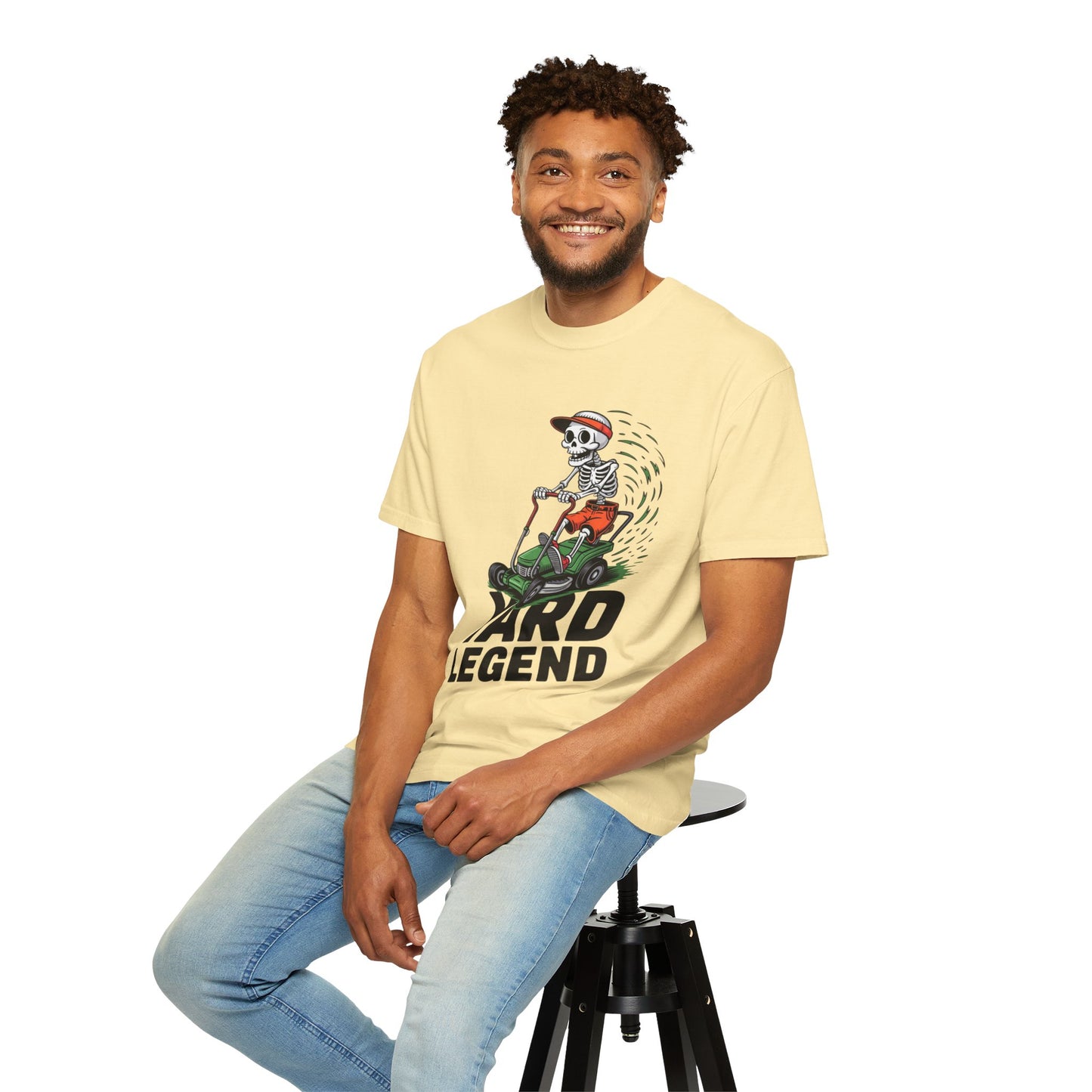 Yard Legend Skeleton Tee – Funny Lawn Mowing Comfort Colors T-Shirt