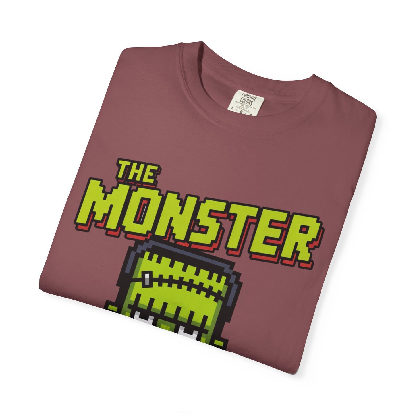 The Monster Pixel Art Tee – Retro Frankenstein Gaming Shirt