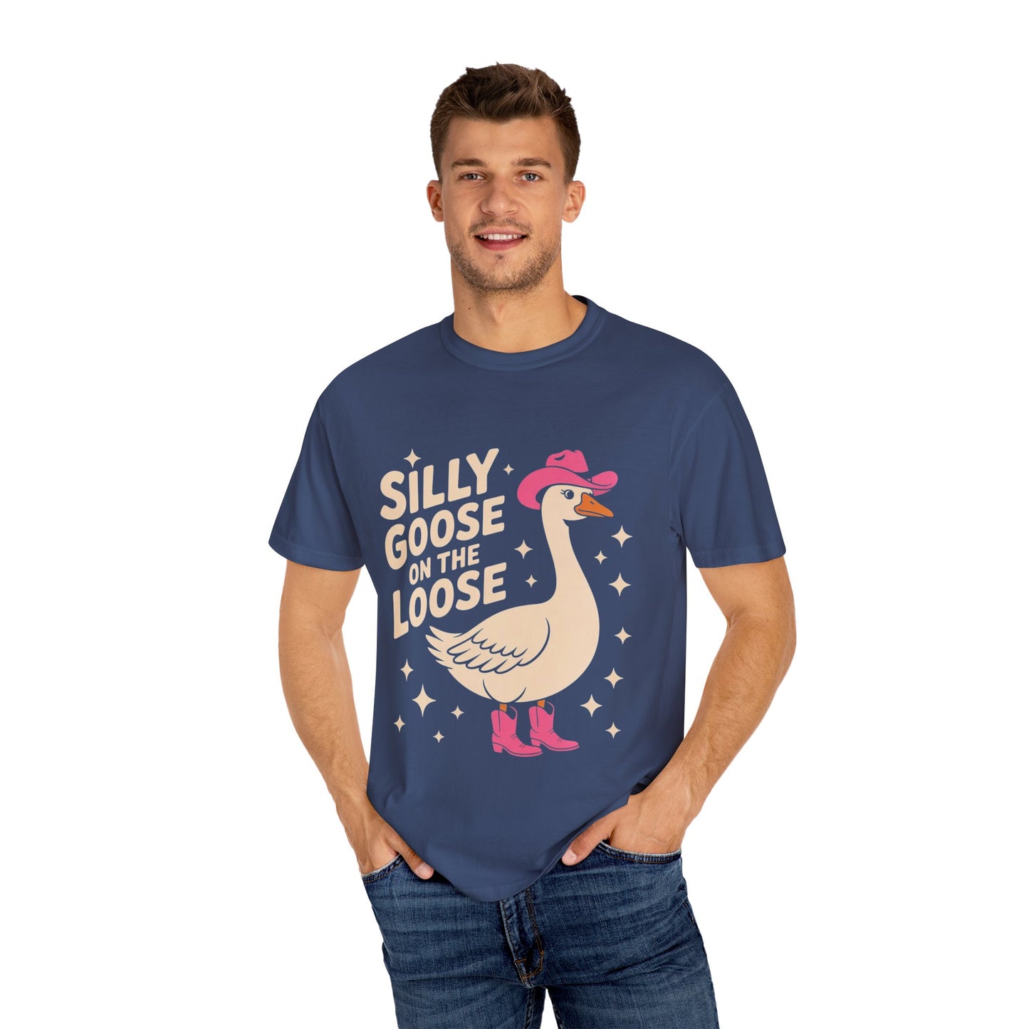 Silly Goose on the Loose Tee – Funny Cowboy Comfort Colors T-Shirt