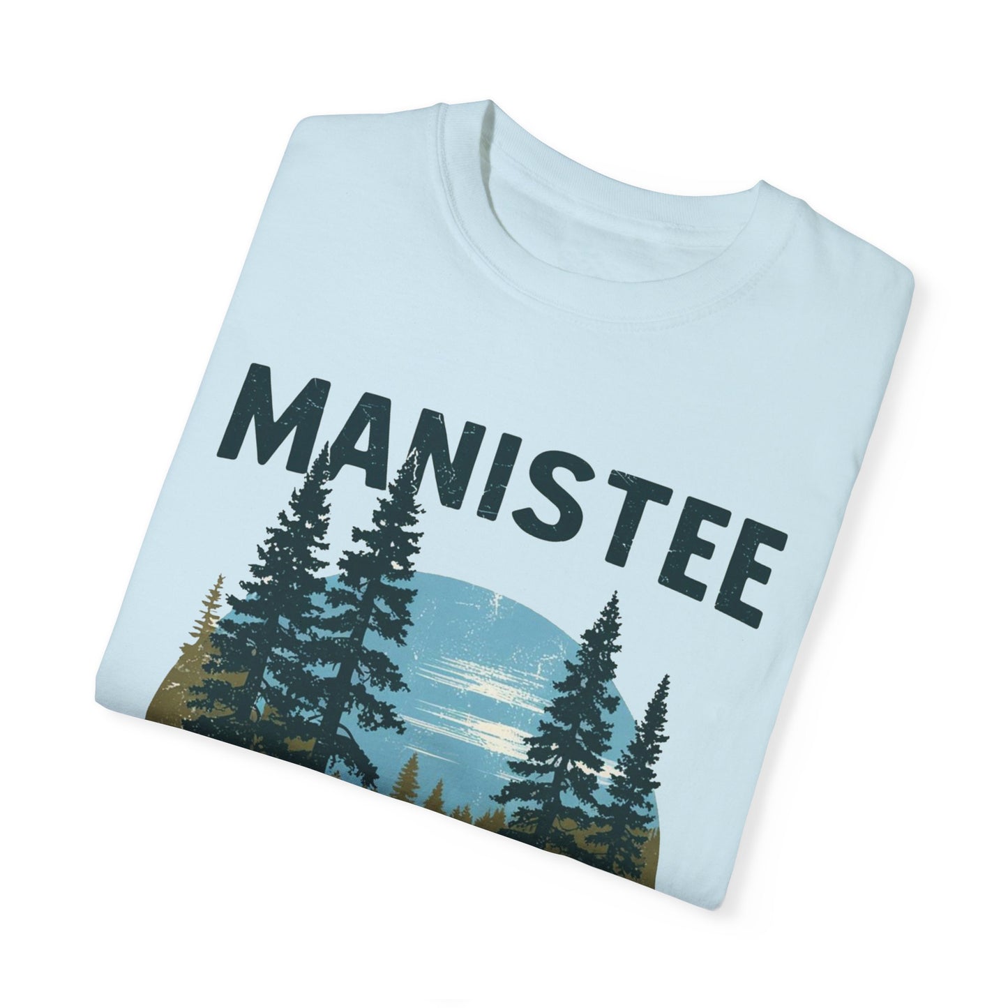Manistee National Forest RV T-Shirt β Unisex Michigan Camping Tee with Trees & Camper Van Design