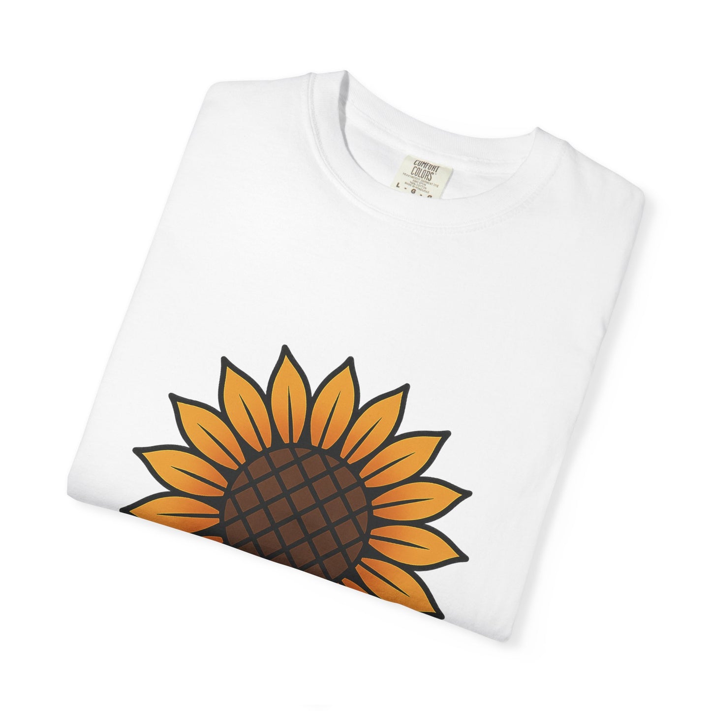 Sunflower Flash Tattoo Tee – Comfort Colors Unisex Garment-Dyed T-Shirt