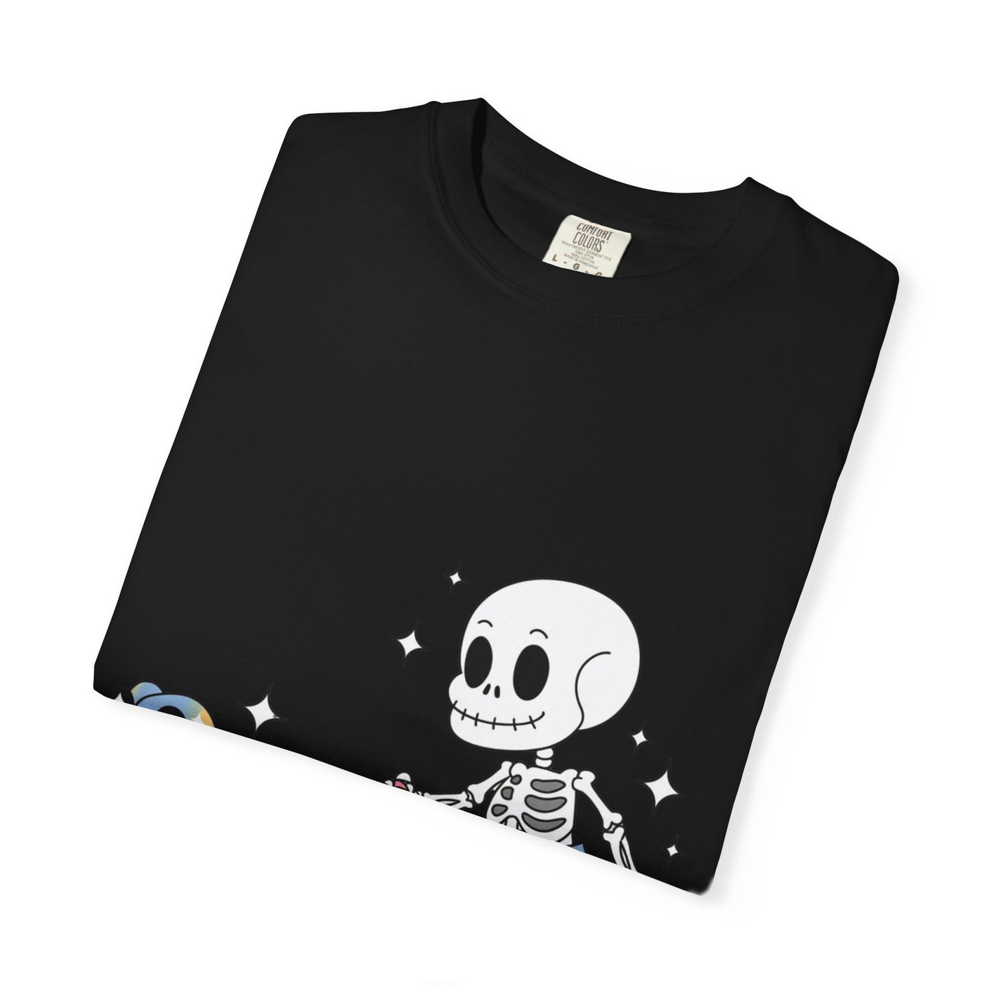 Dino Walk Tee – Skeleton Walking Rainbow Dinosaur Shirt