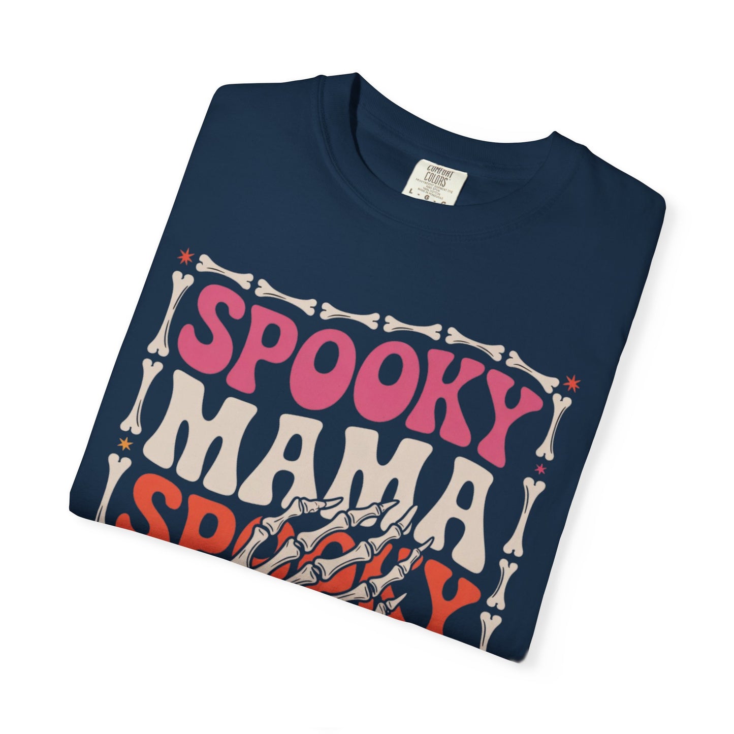 Spooky Mama Tee – Retro Halloween Skeleton Shirt