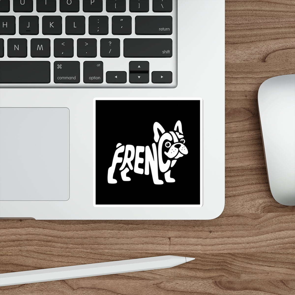 Frenchie Silhouette Sticker – Die-Cut Vinyl Sticker