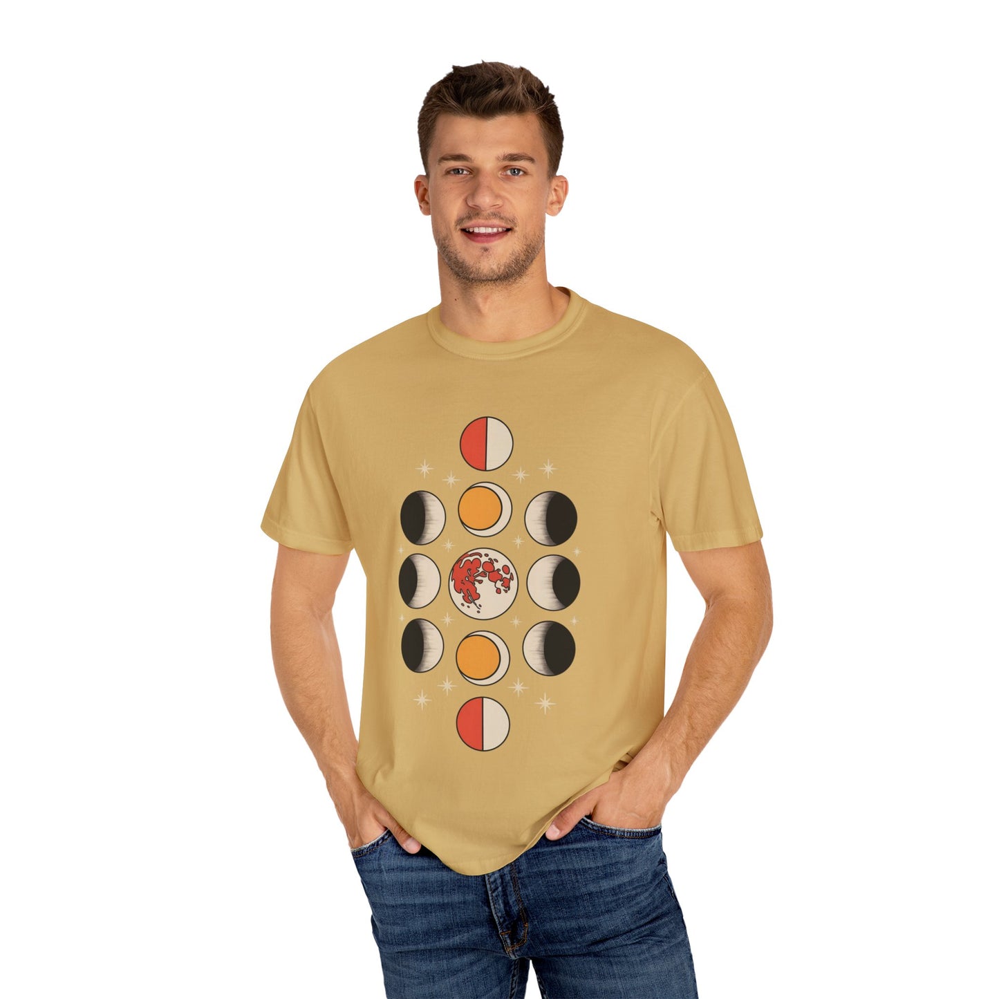 Lunar Phases Tee – Vintage Moon Cycle Graphic Shirt