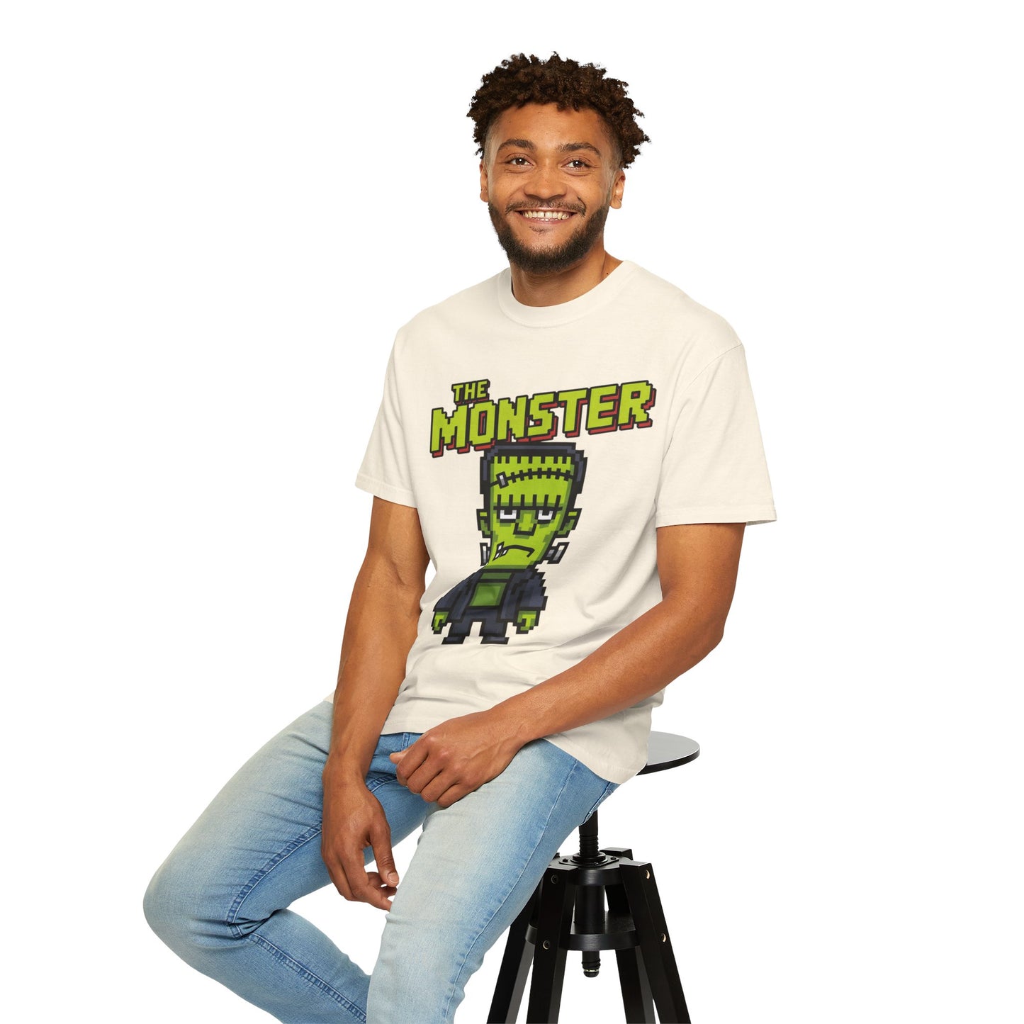 The Monster Pixel Art Tee – Retro Frankenstein Gaming Shirt