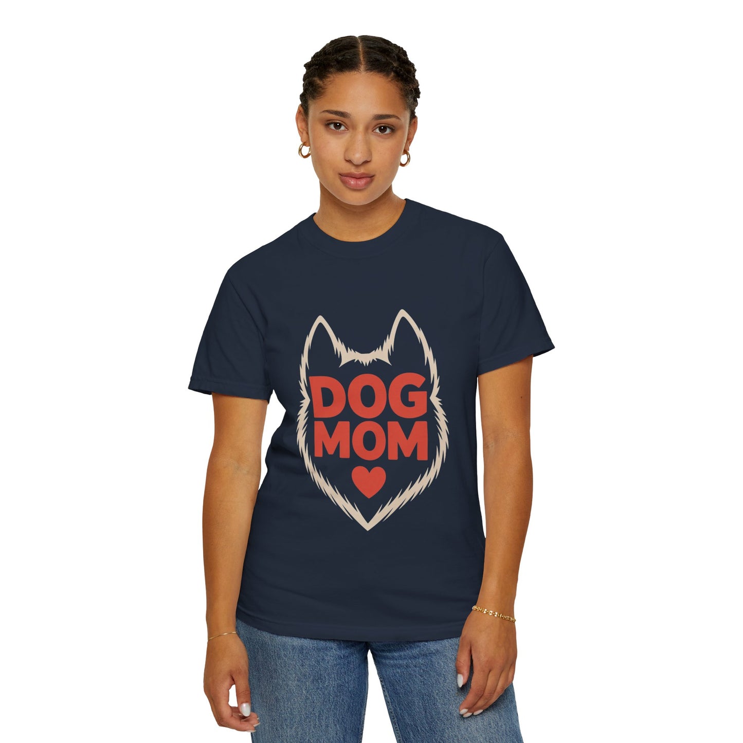 Dog Mom Heart Tee – Minimal Pet Parent Shirt