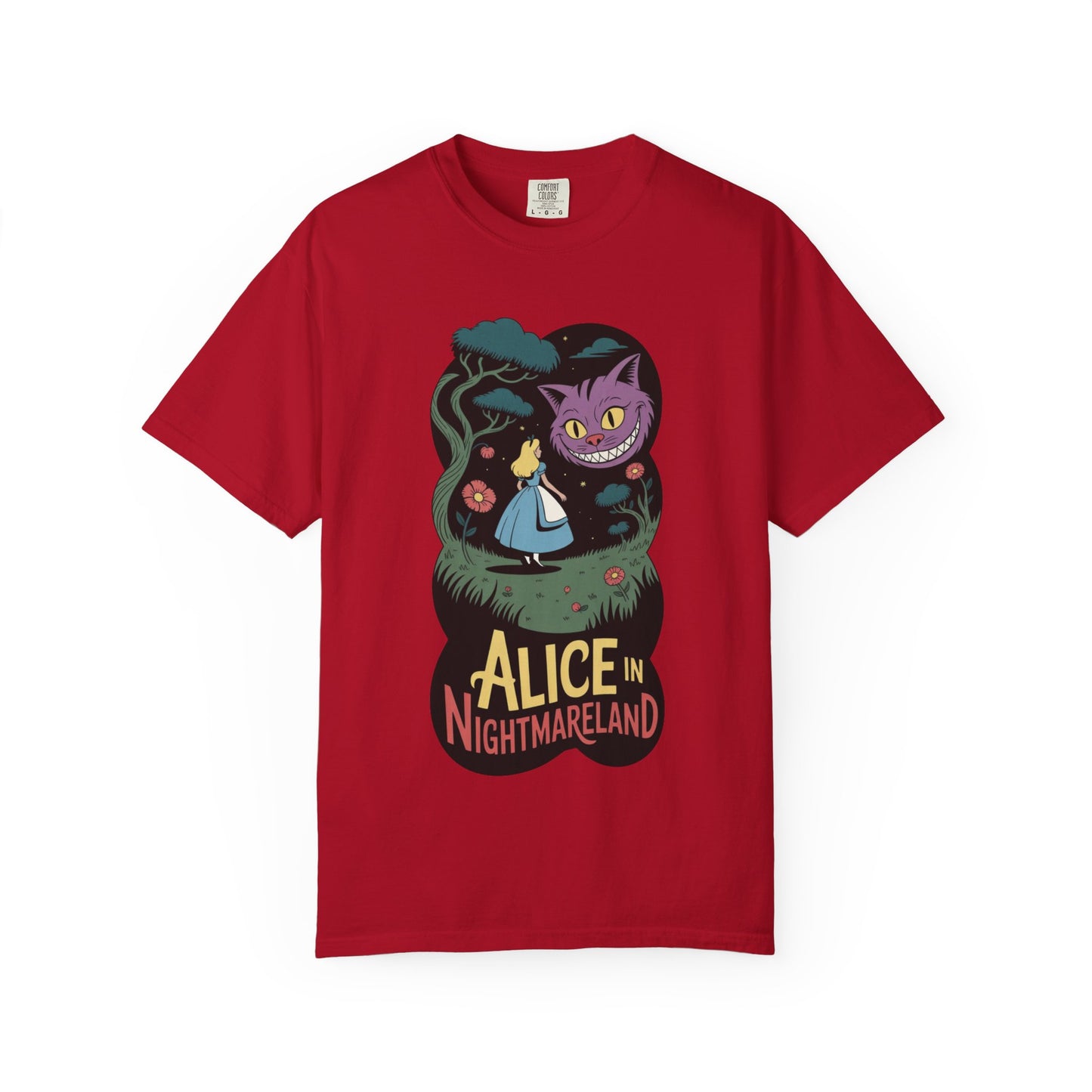 Alice in Nightmareland Tee – Dark Fairy Tale Comfort Colors Shirt