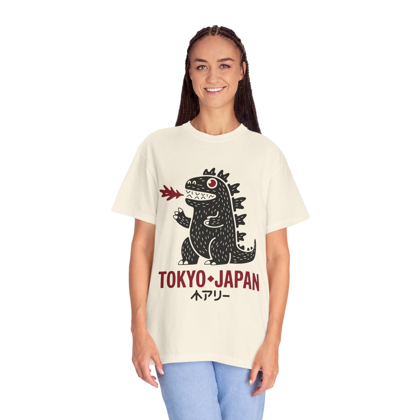 Tokyo Kaiju Tee – Cute Fire-Breathing Monster Graphic Shirt