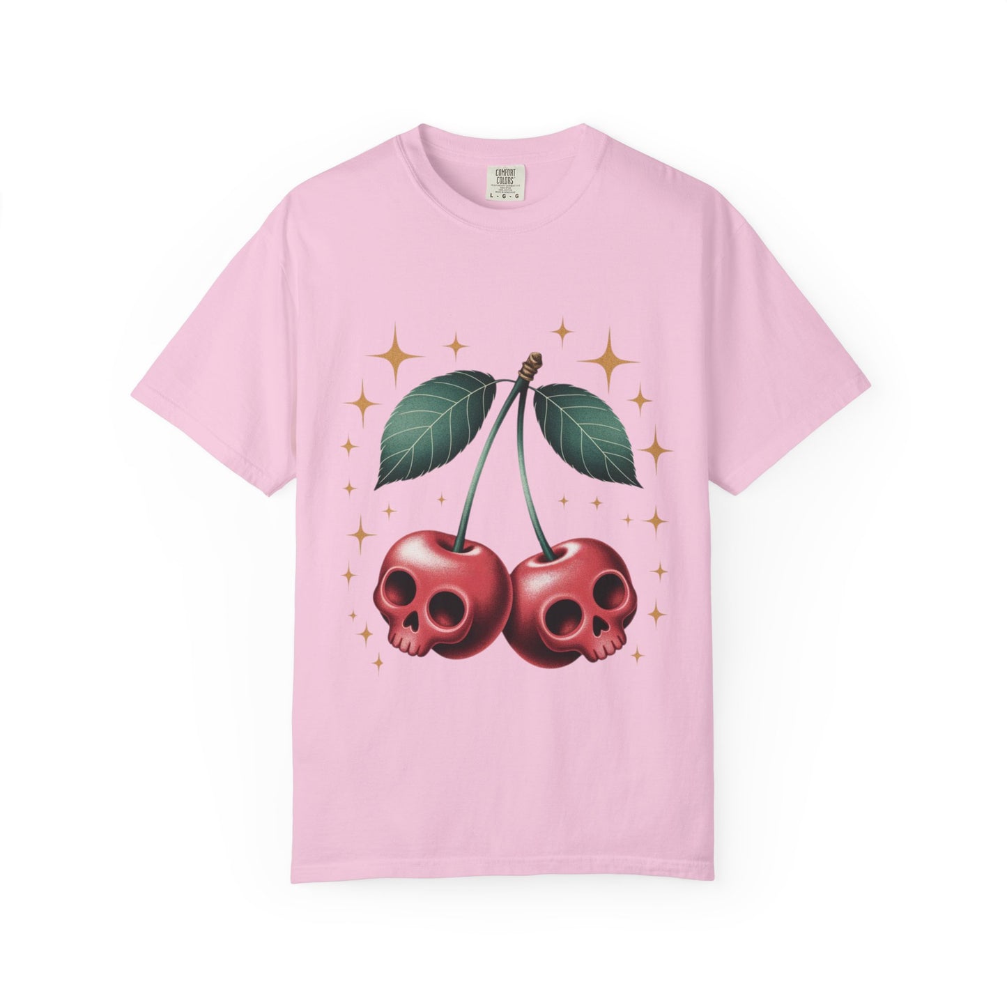 Cherry Skulls Tee – Dark Fruit Comfort Colors Graphic T-Shirt