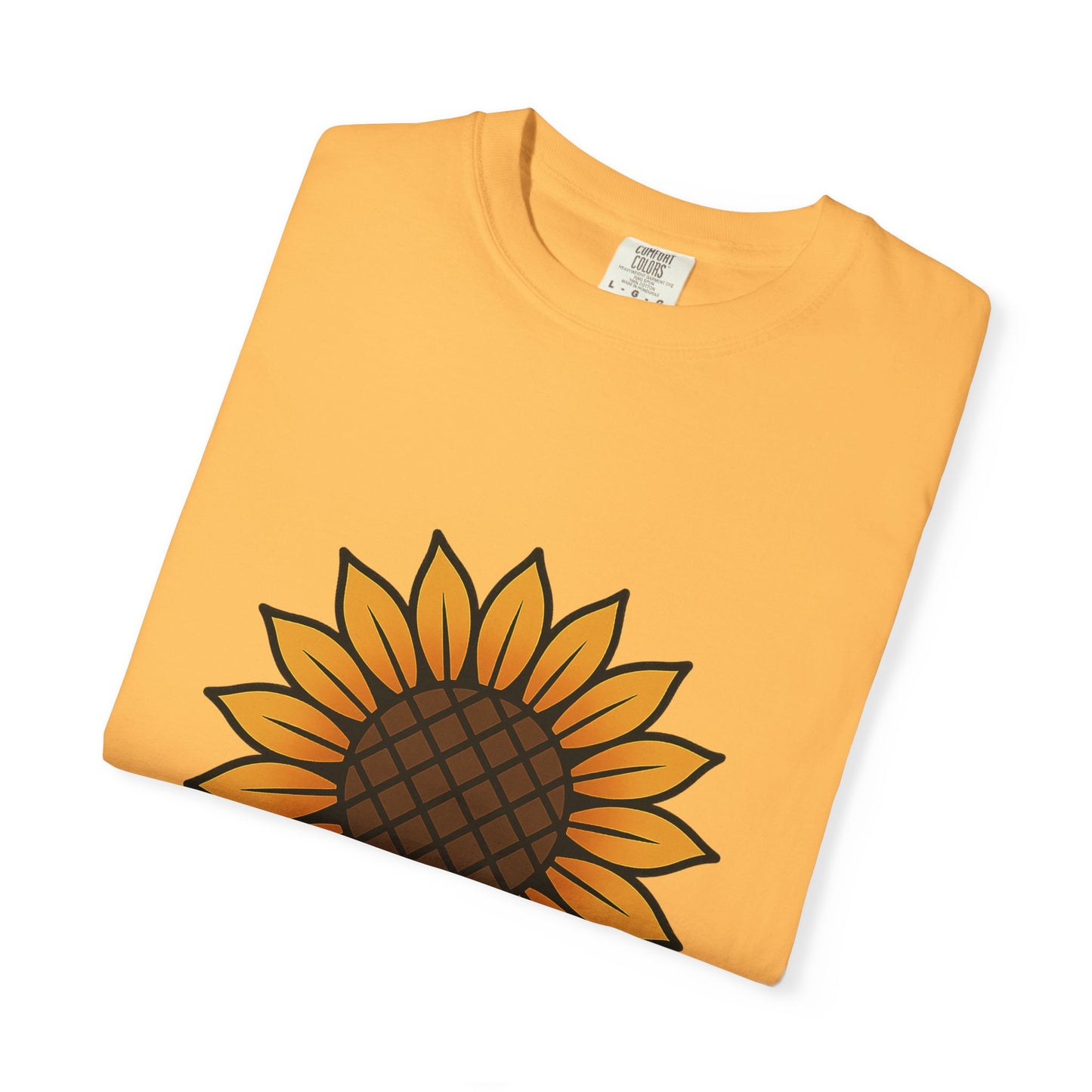 Sunflower Flash Tattoo Tee – Comfort Colors Unisex Garment-Dyed T-Shirt