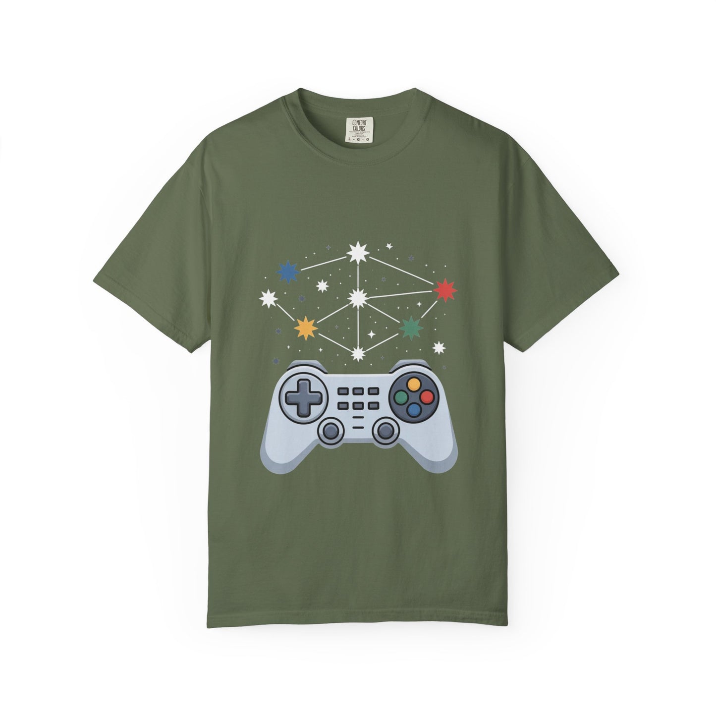 Game Galaxy Tee – Cosmic Gaming Controller Comfort Colors T-Shirt