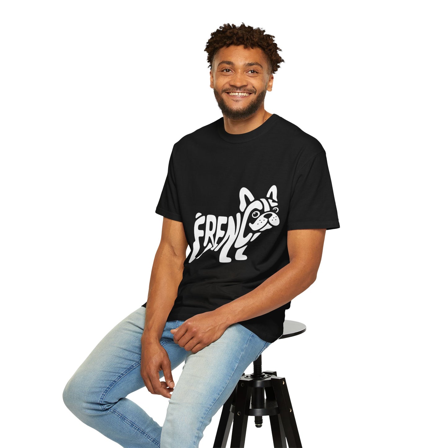 Frenchie Silhouette Tee – Bold French Bulldog Graphic Shirt