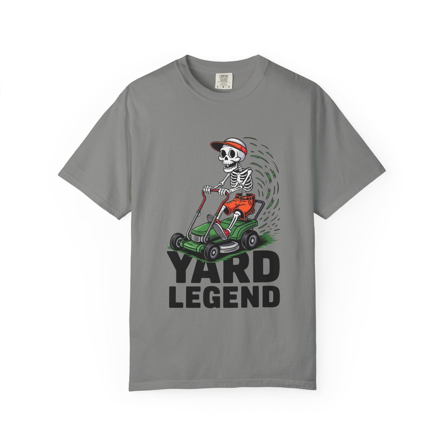 Yard Legend Skeleton Tee – Funny Lawn Mowing Comfort Colors T-Shirt