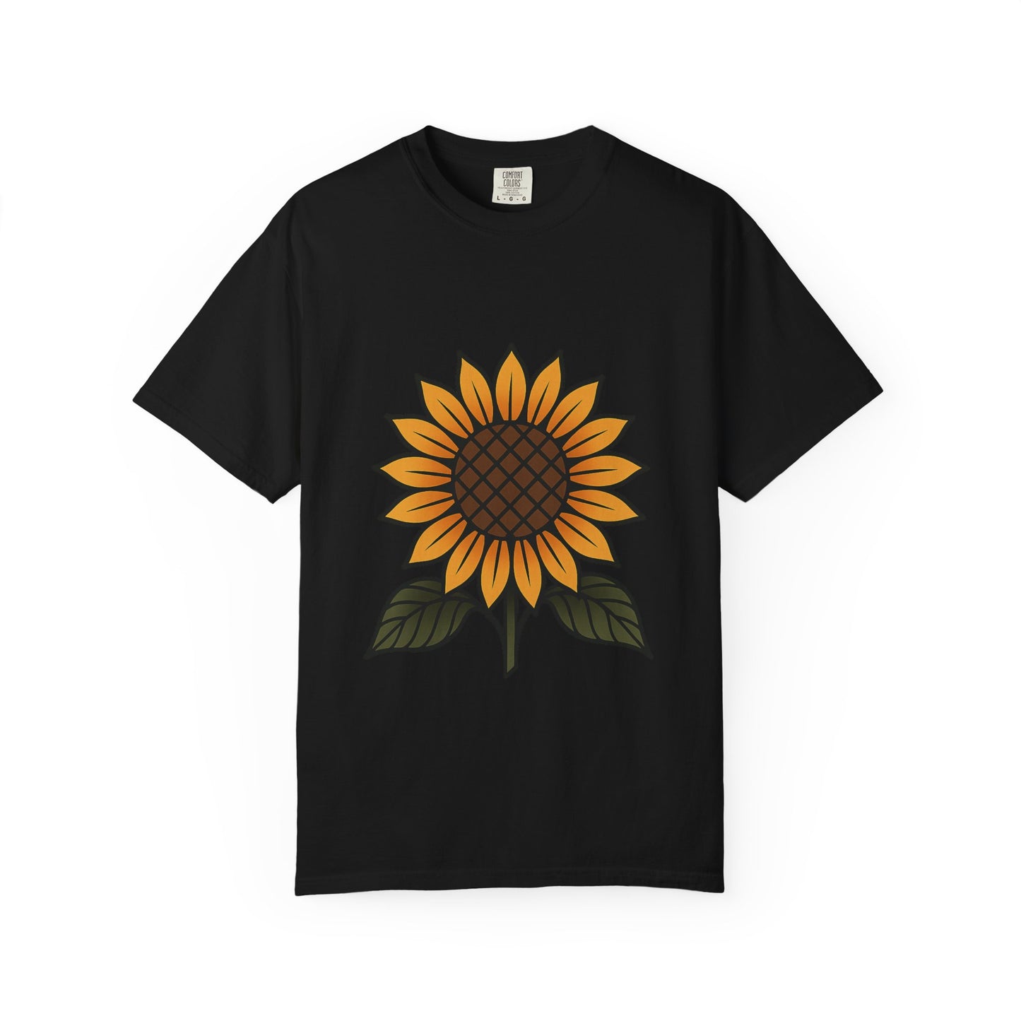 Sunflower Flash Tattoo Tee – Comfort Colors Unisex Garment-Dyed T-Shirt