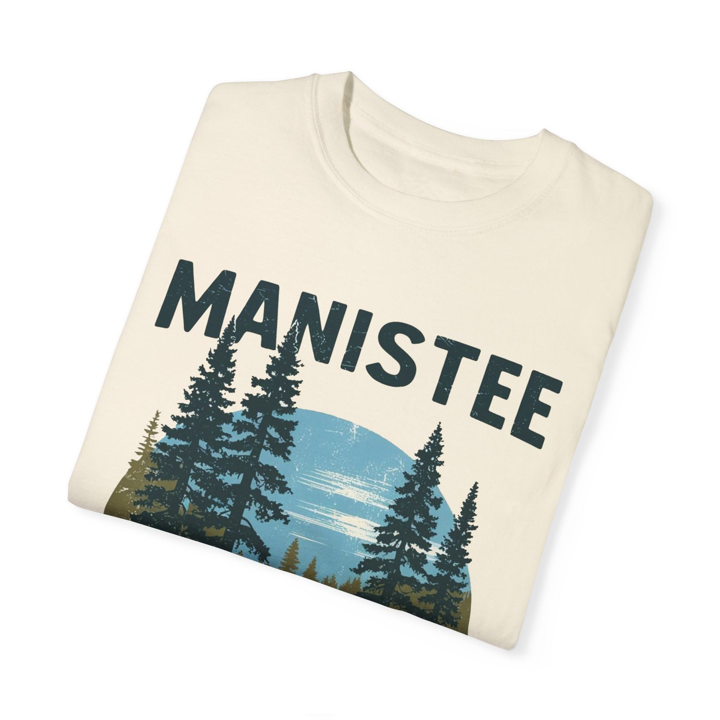 Manistee National Forest RV T-Shirt β Unisex Michigan Camping Tee with Trees & Camper Van Design