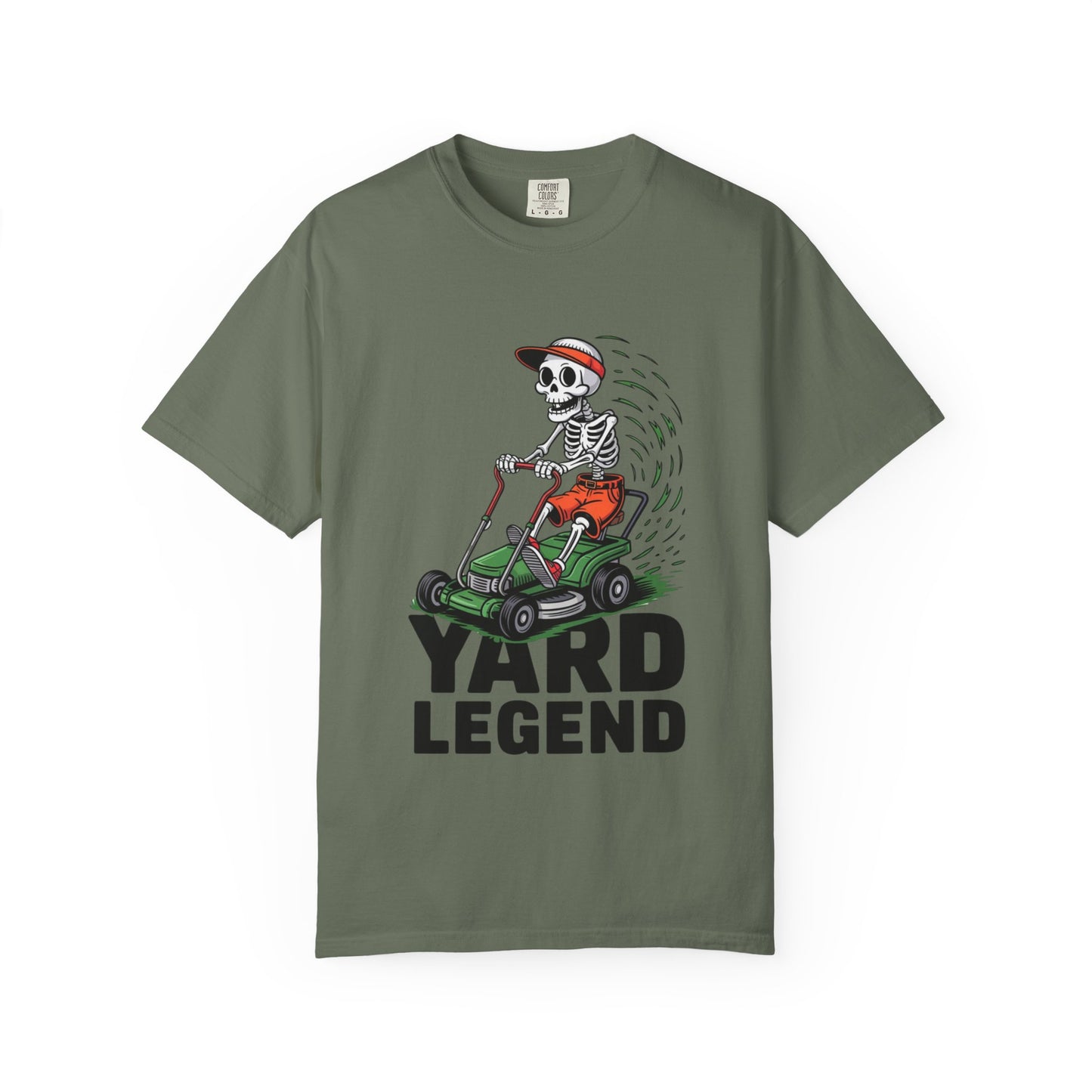 Yard Legend Skeleton Tee – Funny Lawn Mowing Comfort Colors T-Shirt