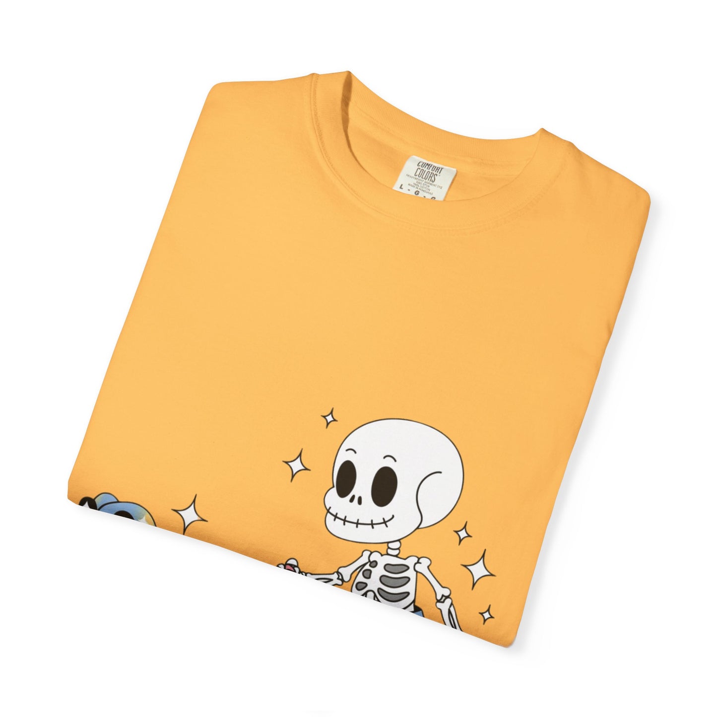 Dino Walk Tee – Skeleton Walking Rainbow Dinosaur Shirt