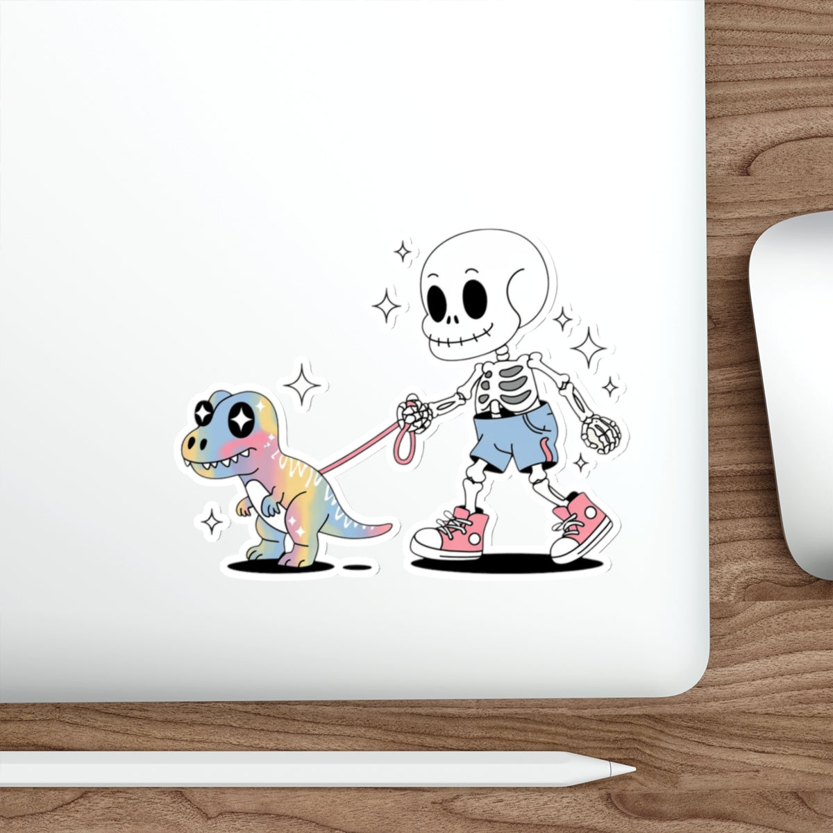 Dino Walk Sticker – Die-Cut Vinyl Sticker