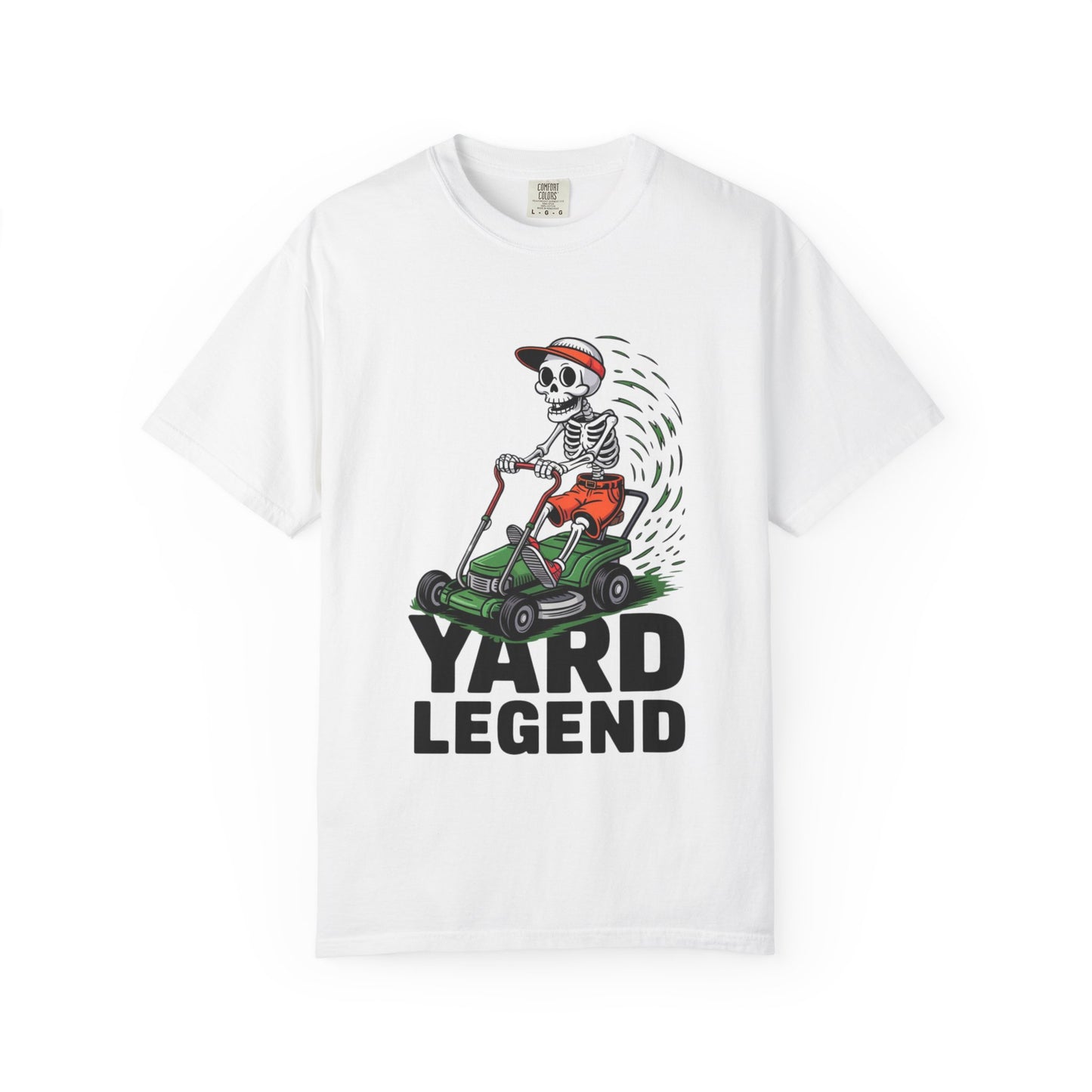 Yard Legend Skeleton Tee – Funny Lawn Mowing Comfort Colors T-Shirt