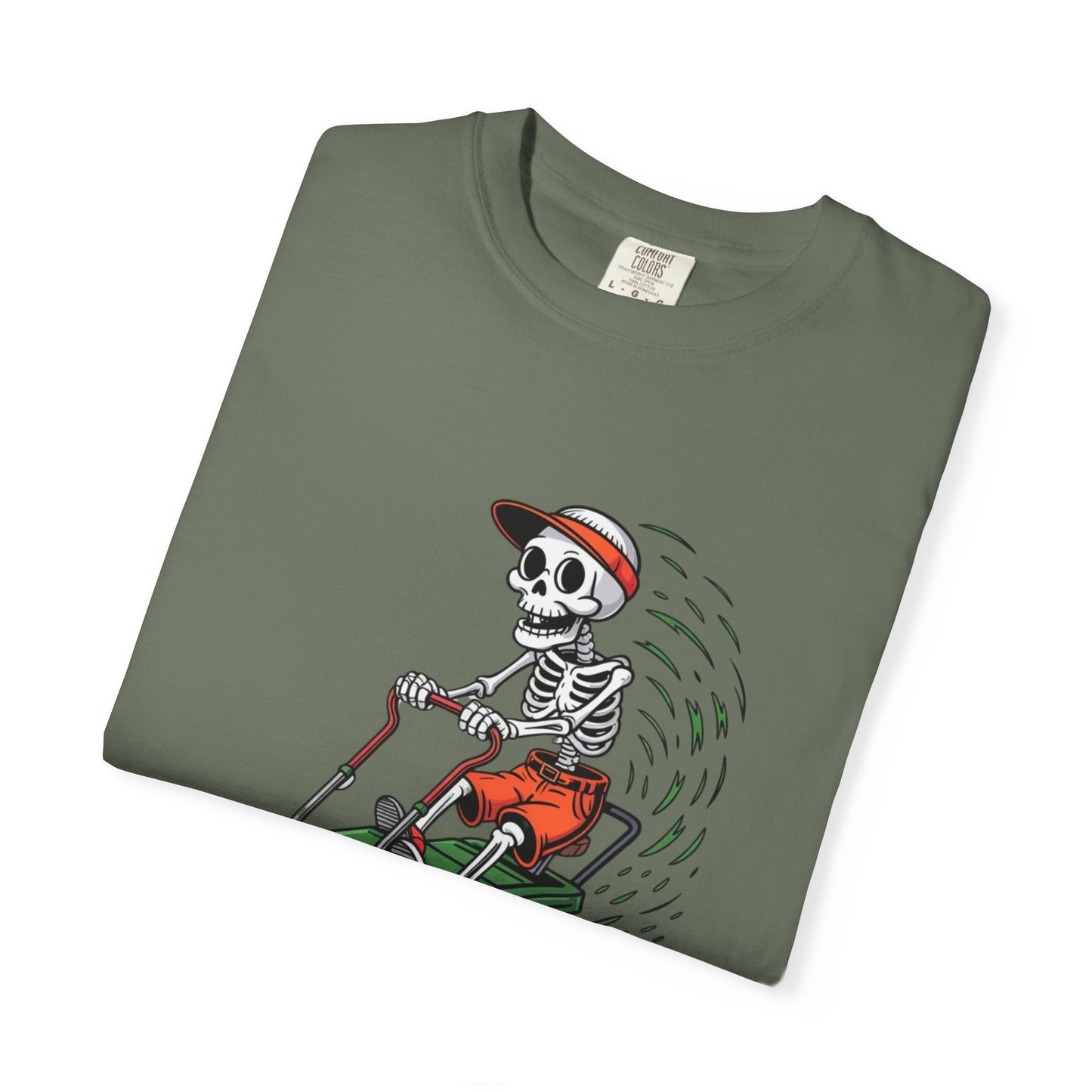 Yard Legend Skeleton Tee – Funny Lawn Mowing Comfort Colors T-Shirt