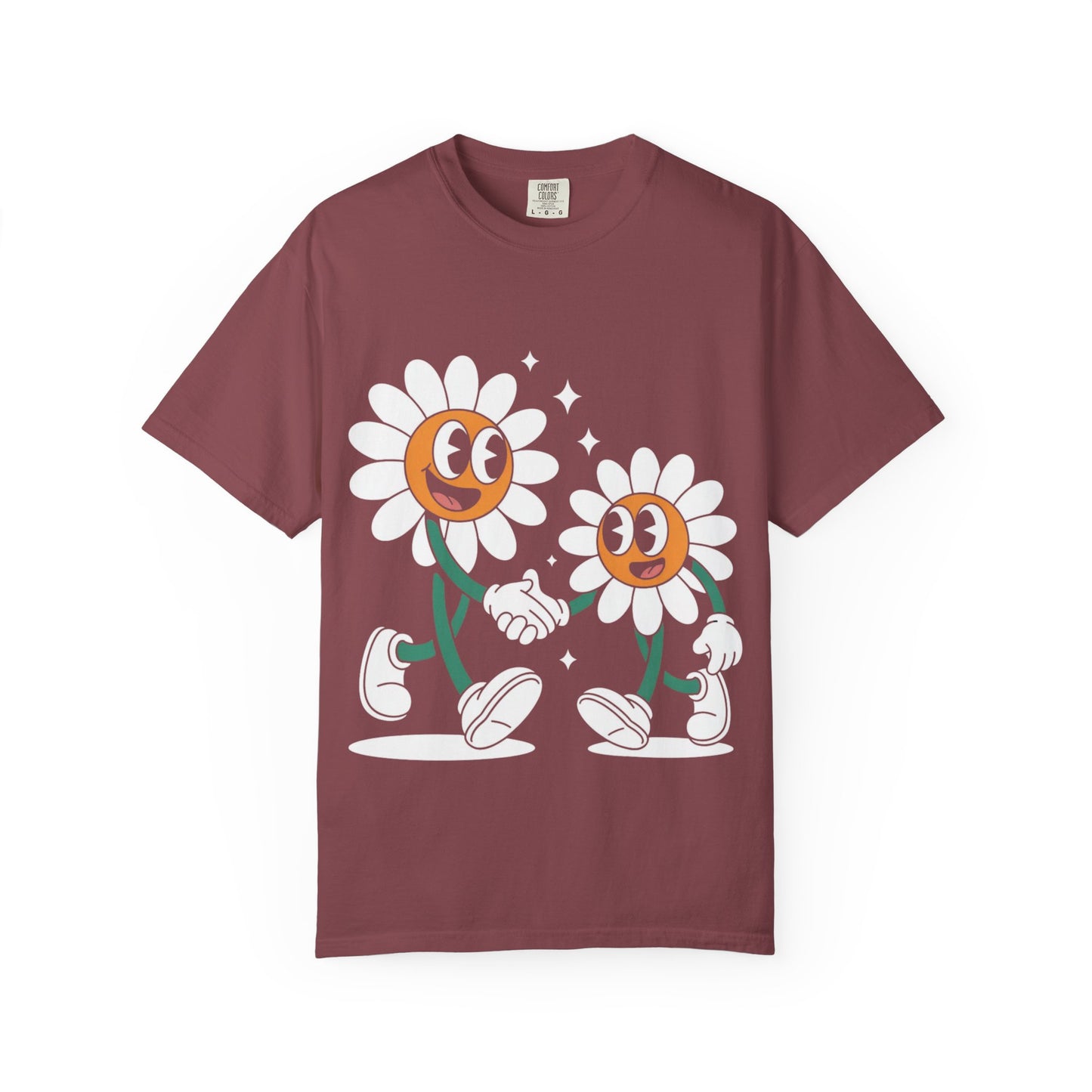 Flower Friends Tee – Retro Cartoon Daisy T-Shirt