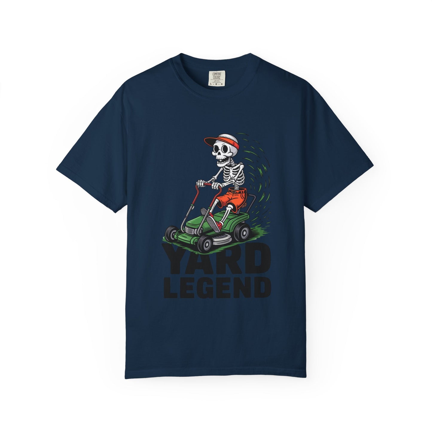 Yard Legend Skeleton Tee – Funny Lawn Mowing Comfort Colors T-Shirt